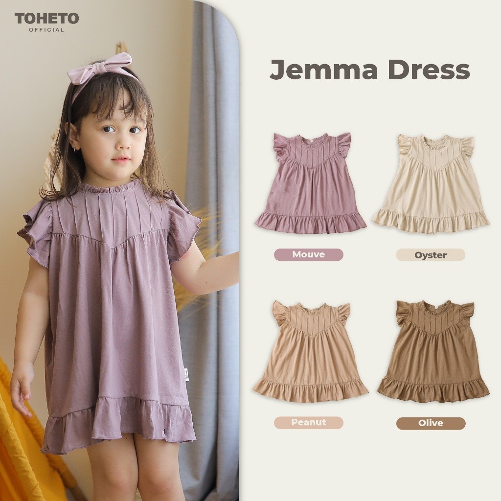 Toheto - Jemma Dress Anak Perempuan 1-4 Tahun