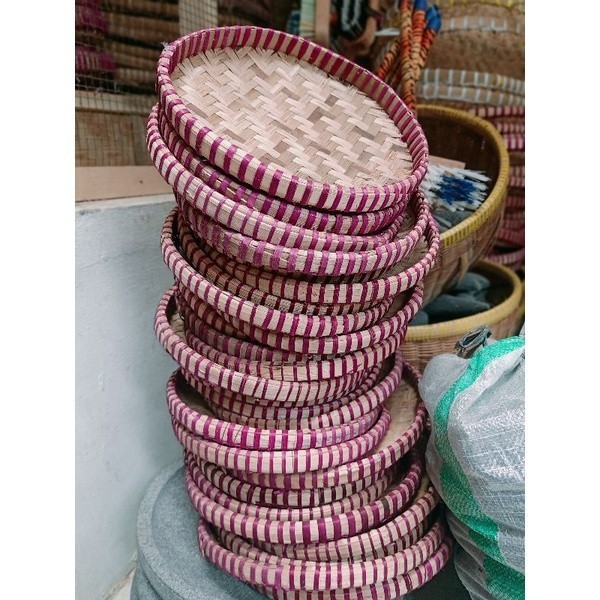 Tampah Bambu tampah bambu mini 23CM Tempah kue dan tumpeng