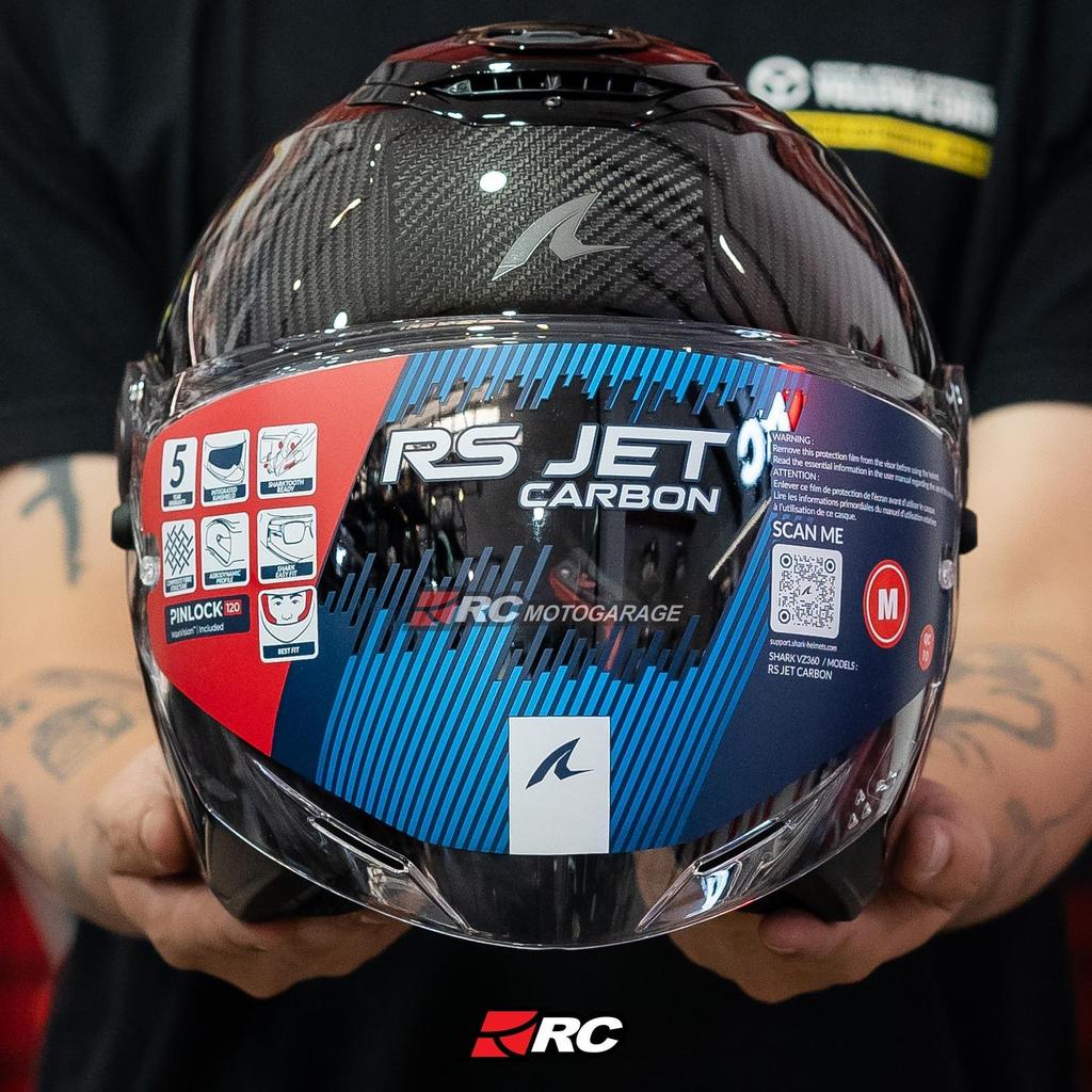 Helm Motor Half Face - Shark RS Jet Carbon Skin Original