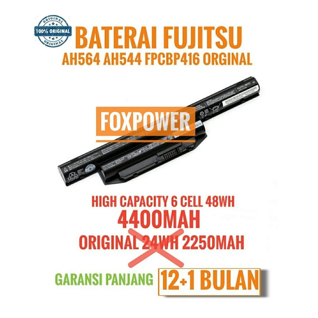 ORIGINAL Baterai Fujitsu LifeBook AH544 AH564 E733 E734 E743 FMVNBP227A