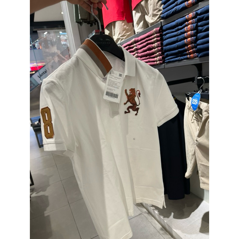 PESTA RAHMADAN NEW POLO SHIRT GIORDANO 3D LION WOMEN ORIGINAL | KAOS KERAH KAOS POLO WANITA GIORDANO