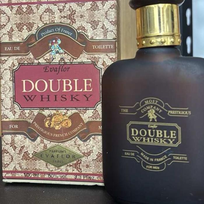 Double Whisky Evaflor (With Box) Parfume Cowok