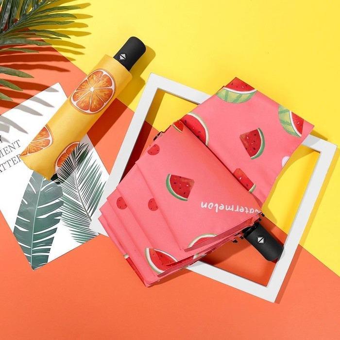 Payung Lipat Motif Buah Payung Lipat Lucu Payung Lipat Anti Sinar Uv Payung Lipat Murah Import Payun