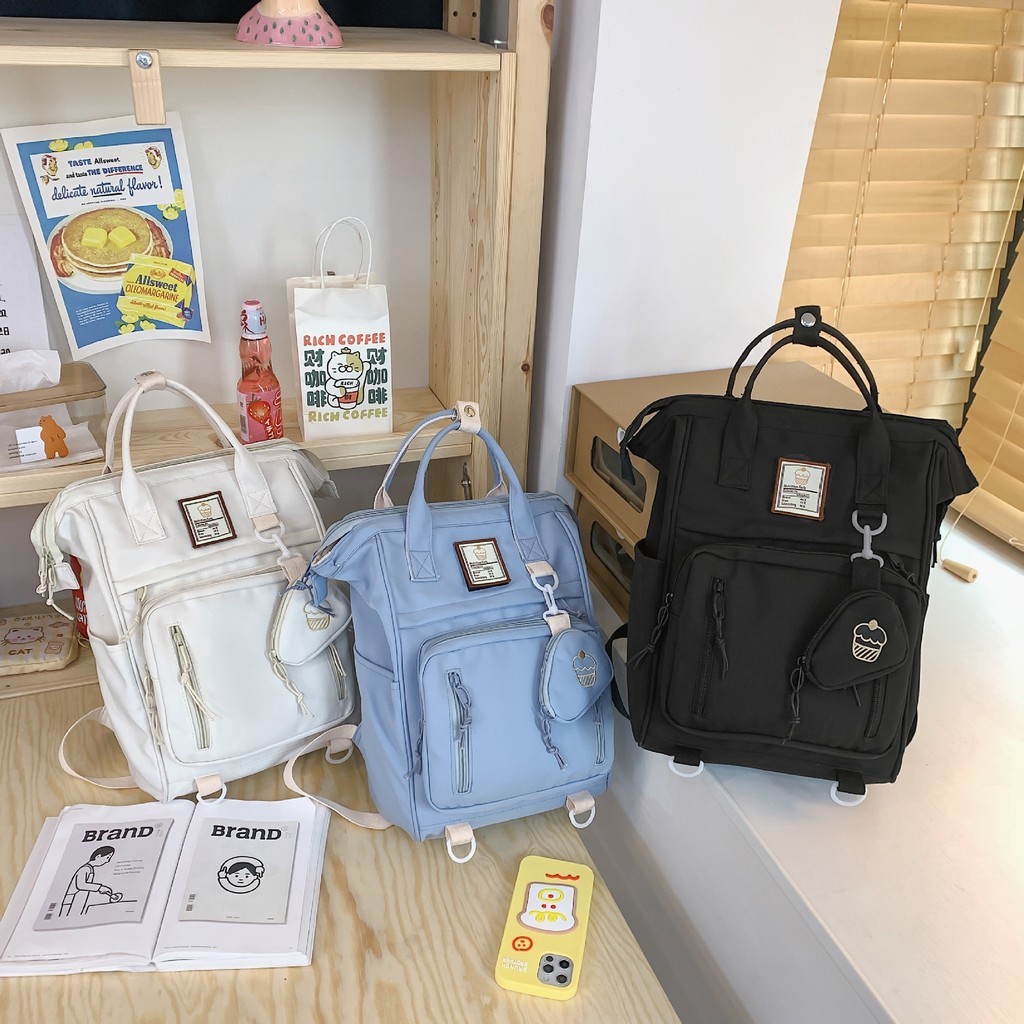 Tas sekolah aesthetic korean style tas ransel sekolah wanita tas ransel wanita import korea tas rans