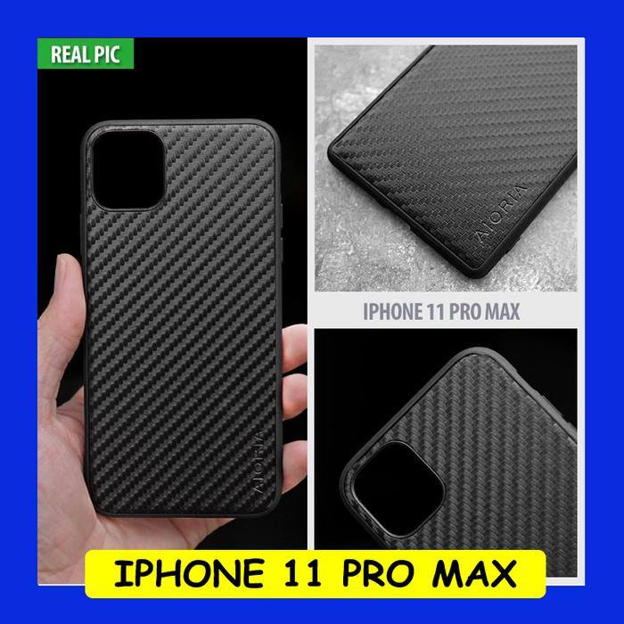 Case iPhone 11 Pro Max - Full Carbon Fiber Hybrid Case Cover Casing