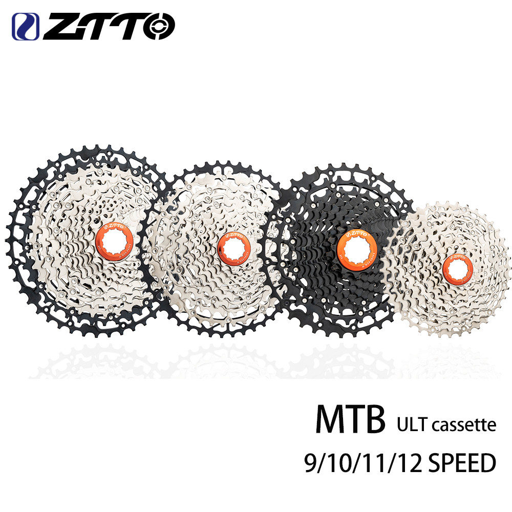 ZTTO MTB Road 9/10/11/12Speed Ultralight cassette Steel 9s 10s 11s 12s 11-40/42/46/48/50/52T HG Cass