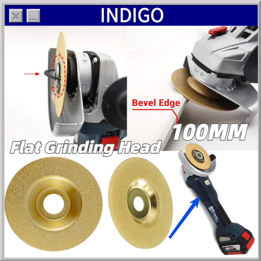 100mm Mata Gerinda Poles Granit Diamond Grit 300 Mata Gerinda Poles Sudut Diamond Wheel