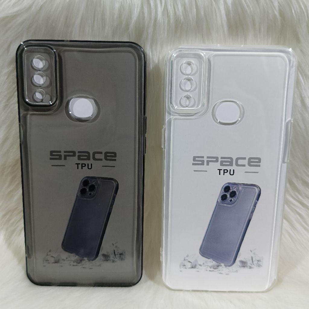 Soft Case Casing Original Space Samsung A10S/M01S Selikon Bening Trasparan Pelindung Belakang HP+Cam