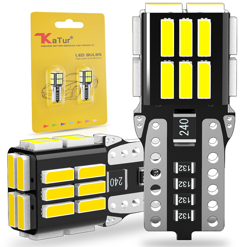 2pcs canbus T10 led W5W led bulbs 4014SMD White 12V car Reang Lights Interior Dome Lights for Honda 