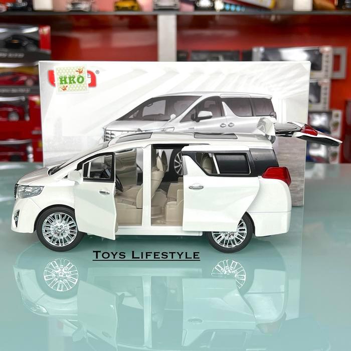 Mainan Mobil Diecast XLG Alphard 1:24 (BAGUS) - Hitam