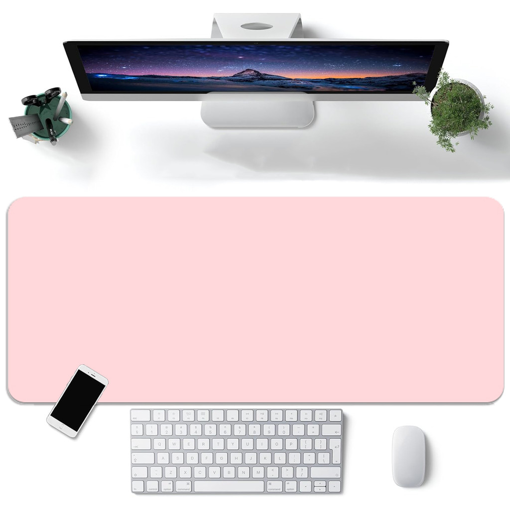 Leather Desk Pad Protector Mouse Pad Office Desk Mat Non-Slip PU Leather Desk Blotter Laptop Desk Pa