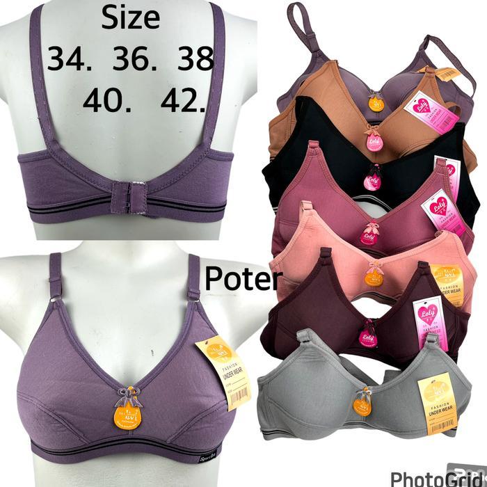 Peak Sports 3 pcs bra BH sport wanita perempuan cewek dewasa ukuran 34 36 38 40 42 tanpa kawat busa 