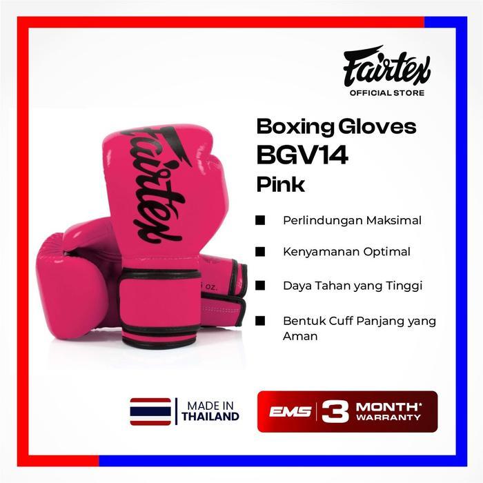 FAIRTEX Boxing Gloves BGV14 Pink Sarung Tinju Muaythai Thai Boxing - 10