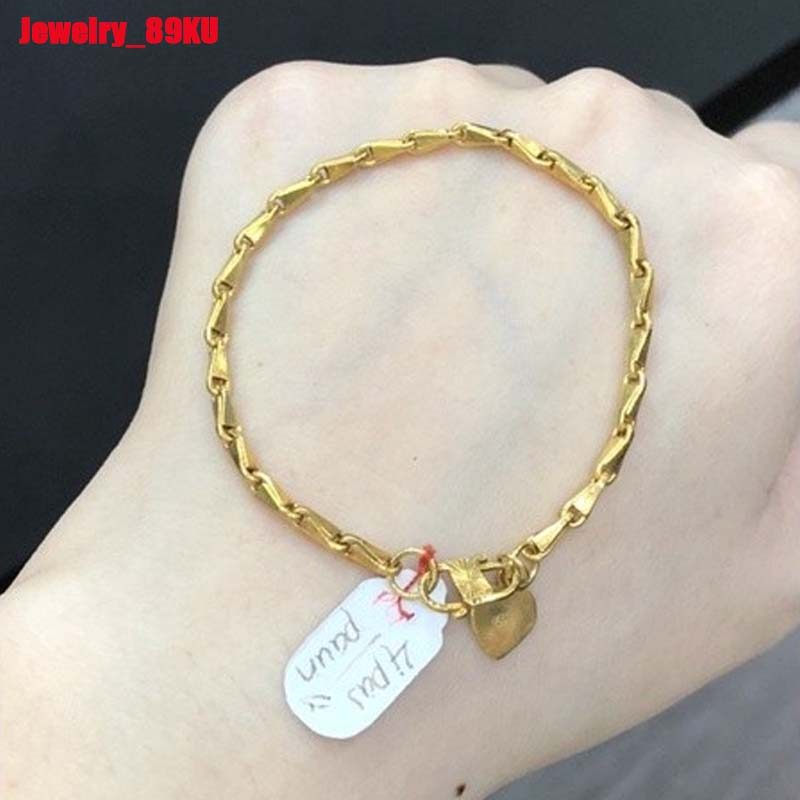 GELANG PADI LAPIS EMAS MURNI 24K tdk BISA DICUCI ULANG Kadar Emas Muda 19,9 Anti Karat ada surat gra