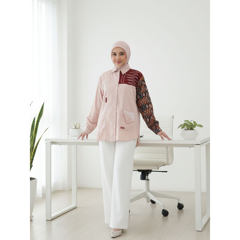 Simbuu Official - SB031 Dazzle Blouse Wanita Oversize Modern Stylish Elegan