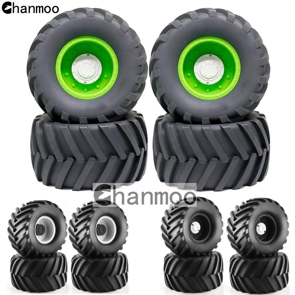 anmoo Super Wheels Tires 183mm Truck Tyres for 1/8 1/10 RC Monster Truck Mk2 Axial Kyosho Tamiya Hpi