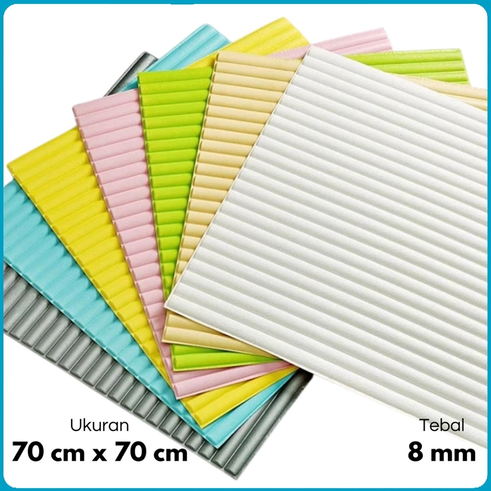 Asmara - Wallpaper Sticker Dinding Foam Motif 3D Dekorasi Kamar / Wallpaper Foam 3D Plafon 70x70CM