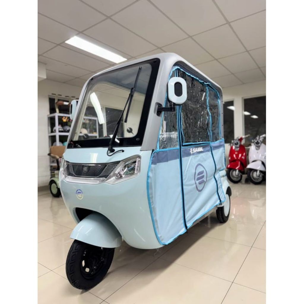 Sepeda Listrik Roda 3 SAIGE LYRA Mode BAJAJ Garansi Resmi (Tanpa Tirai)