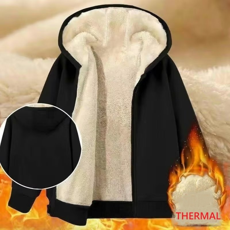 SHERPA MAN WOMAN WINTER FLEECE WOOL LINING THERMAL JACKET IMPORT MANTEL JAKET MUSIM DINGIN
