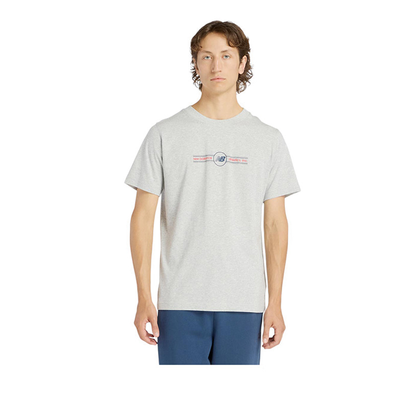 New Balance Logo Belt Men's Tshirt - Grey