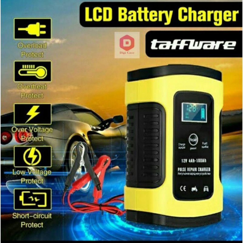 Charger Aki 6A 12V Mobil Carger Aki Mobil Casan Aki Alat Cas Aki Motor Carger desulfator repair aki