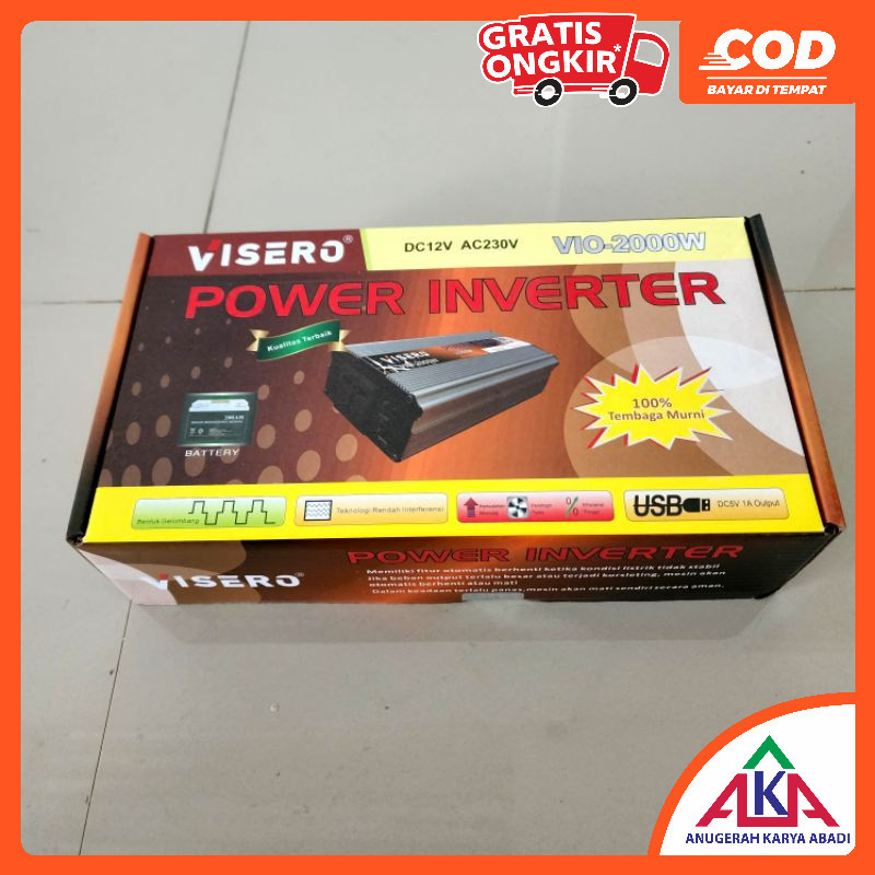 Power Inverter VISERO 2000 Watt / Inverter VIO 2000W