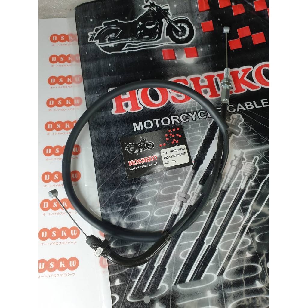Kabel Tali Gas Set  Supra X 125 Injection Hoshiko
