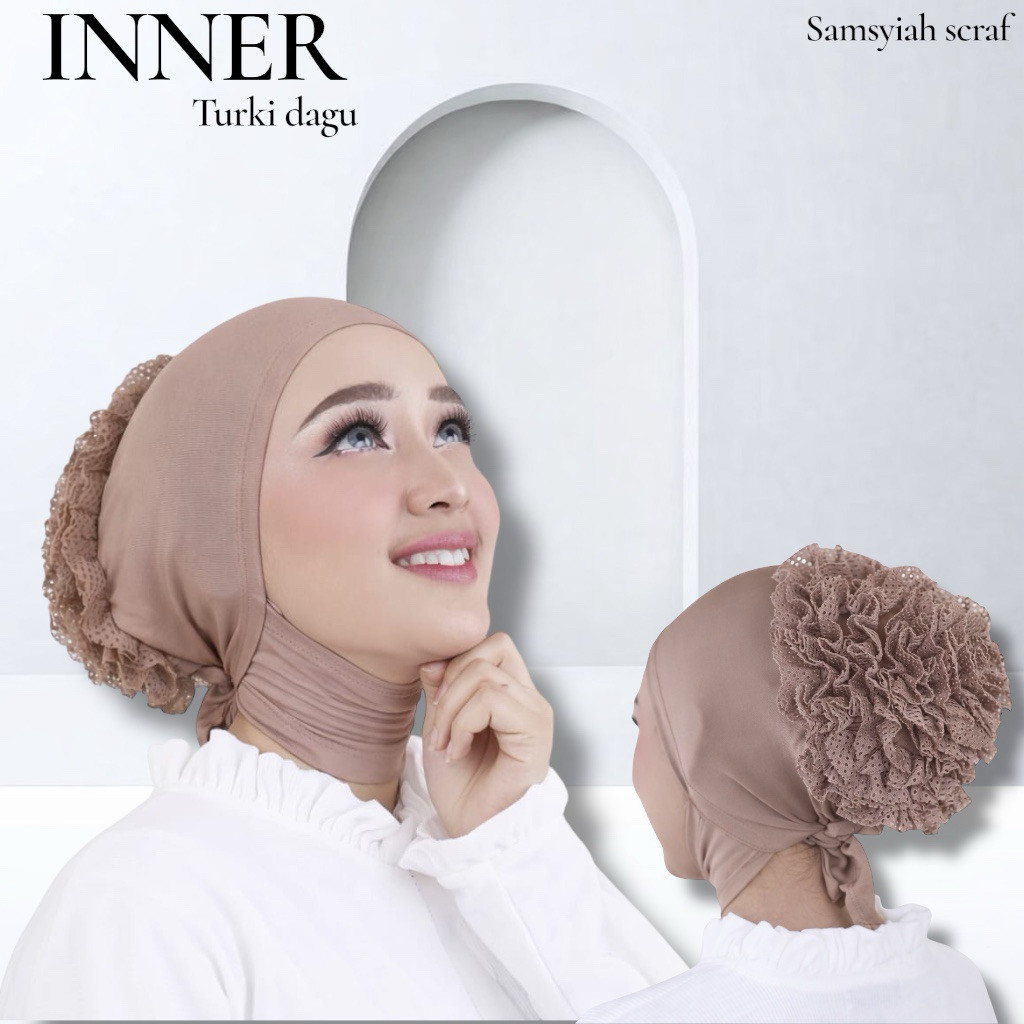 CIPUT turki DAGU -Dalaman Turki Jilbab Kerudung ciput  sanggul Ciput Cepol