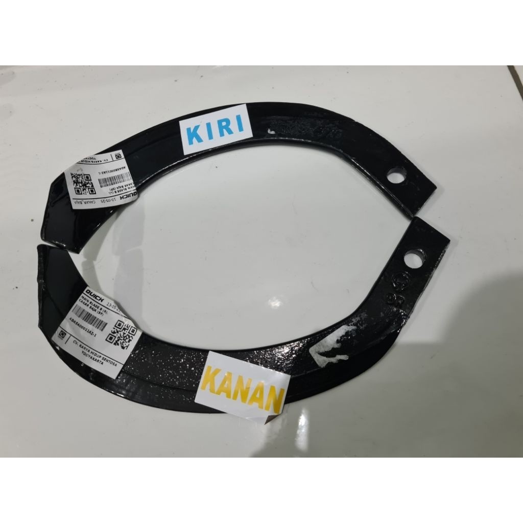 Sparepart Traktor Quick Pisau Traktor Cakar Baja Quick / Main Blade B Pisah Rotary Cakar Baja Quick 