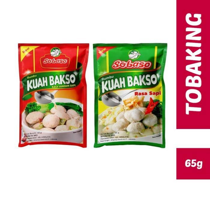 Kuah Bakso Sobaso Bumbu Rasa Sapi Sumsum 65gr - Sapi