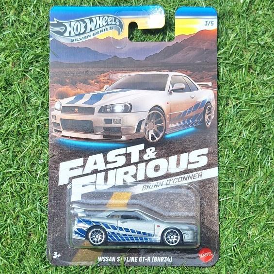 Hotwheels Fast Furious Brian O'conner R34 Eclipse Supra - Biru