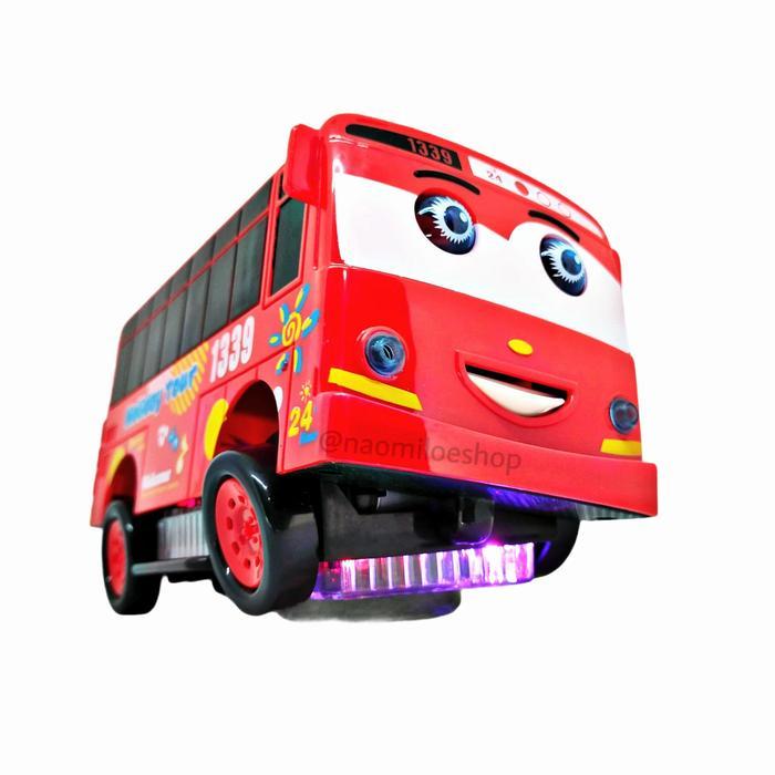 Mainan truk oleng mainan tayo oleng dancing robot mobil bus tayo lampu - tayo dance bus
