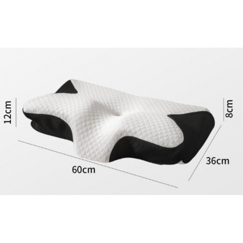 1pc Memory Foam Cervical Pillow, 2 in 1 Ergonomic Contour Orthopec Pillow for Neck Pain, Contoured S