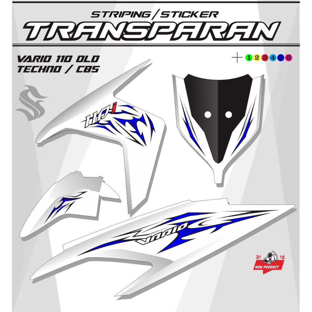 STRIPING VARIO OLD TRANSVARAN UV / VARIASI VARIO TECHNO OLD 110 VARIASI