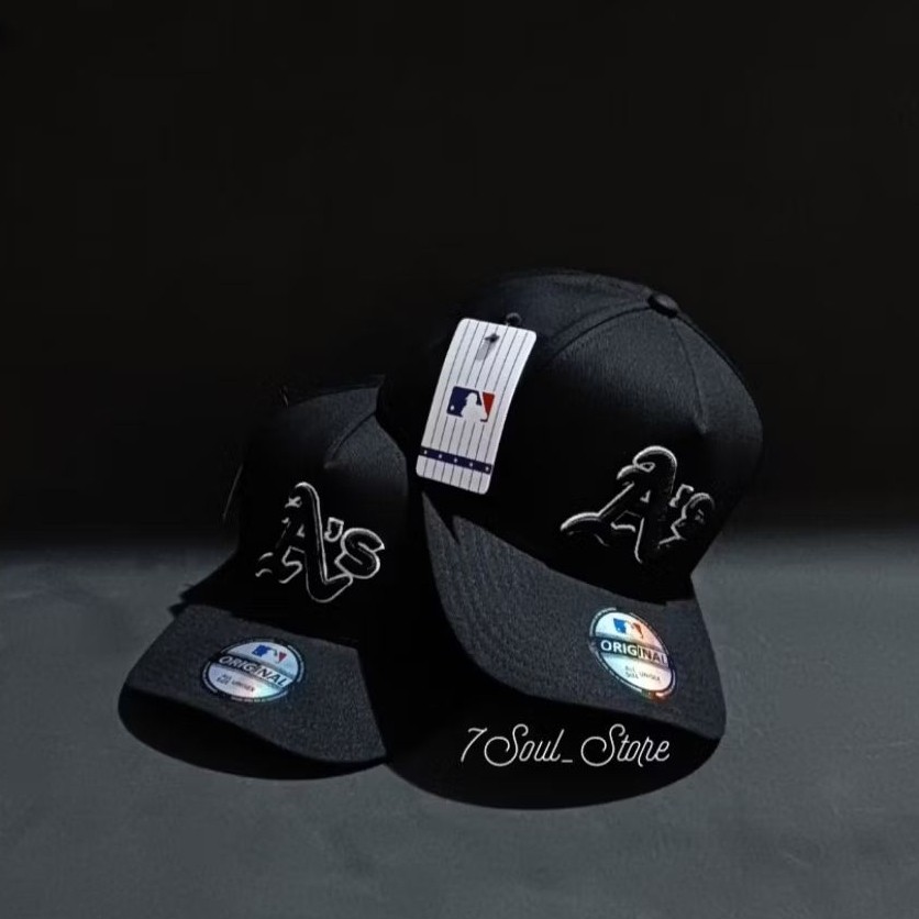 COD - Topi Cap Atlantis Oakland A's Fashion Unisex MLB Baseball A Frame Premium Quality