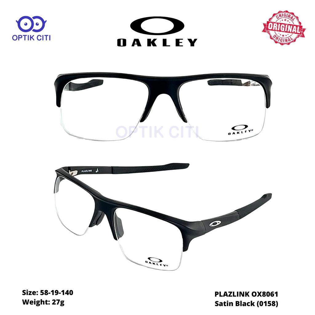 Frame Kacamata Pria Sporty Original Oakley Plazlink OX 8061 - Satin Black