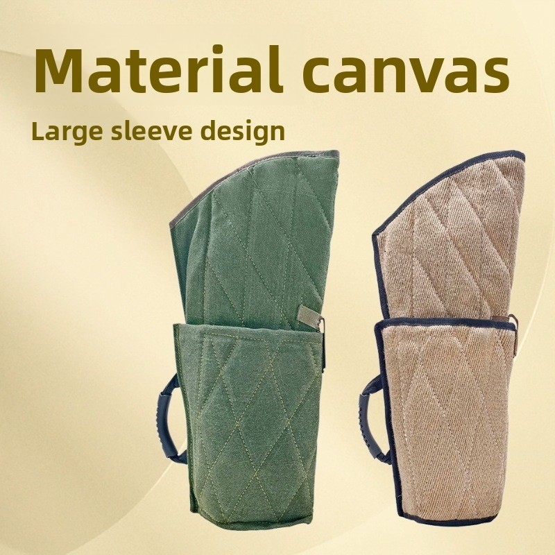 Dog training bite suit canvas anti-bite sleeve, upper arm sleeve, meum and large dog training suppli