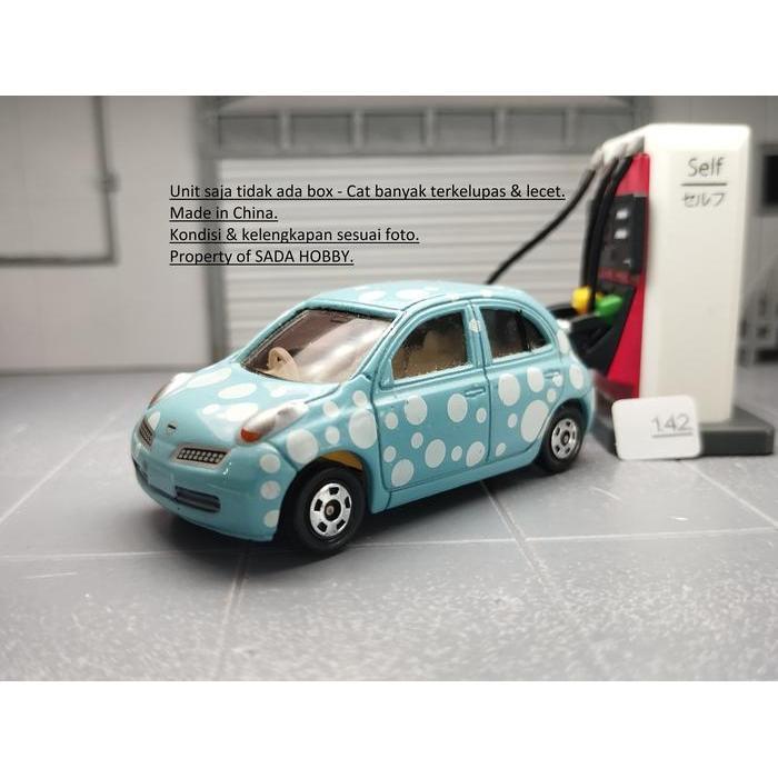 Ex Mizuka March Set Nissan March Turquoise Blue Polkadot Tomica Diecast Miniatur