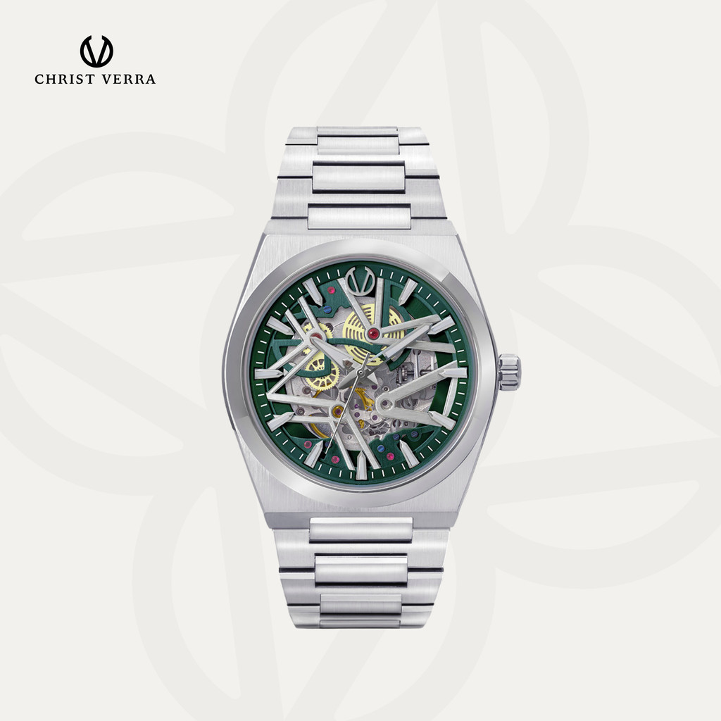 Christ Verra Casual Men's Watches Jam Tangan Pria Automatic Luxerno Series CV 110819G-11 GRN