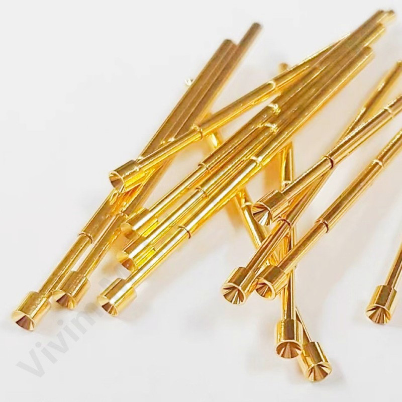 100PCS PA100-A4 Spring Test Probe PA100-A Test Pin Test Tool 33.35mm Dia1.36mm Gold Needle Tip Dia 2