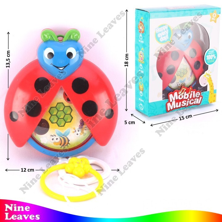 Baby Musical Gantung Pullstring Lady Bug Mobile Musical - 8806
