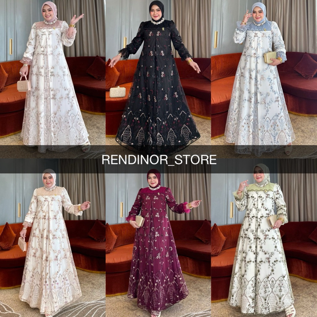 IRNA DELUNA GAMIS DRESS BY IRNA EMERALD PRE ORDER 9 MARET 2026