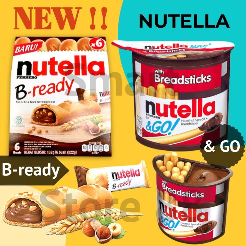 NUTELLA B READY ISI 6 PACK NUTELLA BREADY NUTELLA FERRERO BREADY COKLAT WAFER NUTELLA COKELAT WAFER 