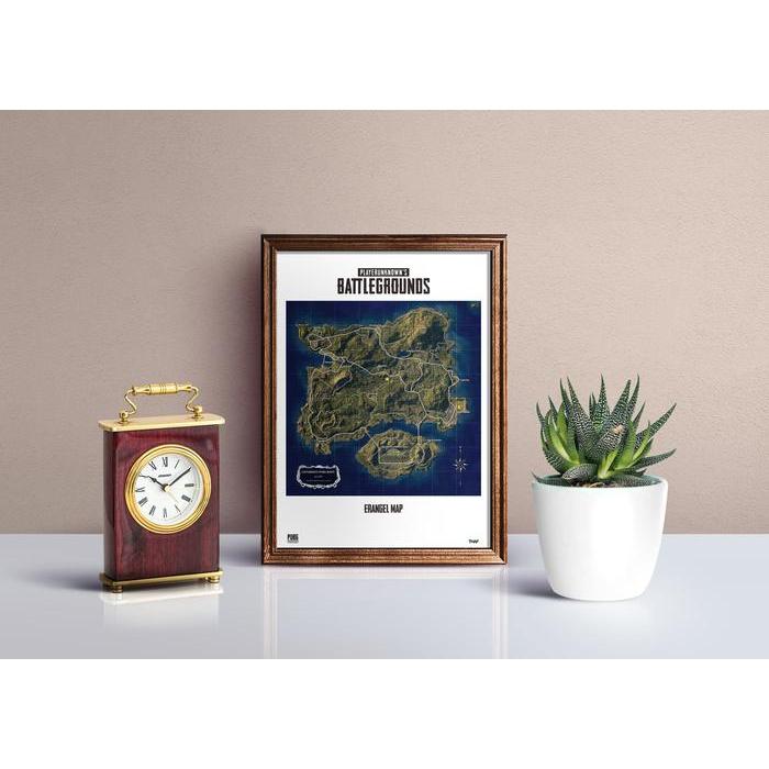 Peta PUBG Erangel MAP Limited - Hh Quality Printed - Ukuran A3