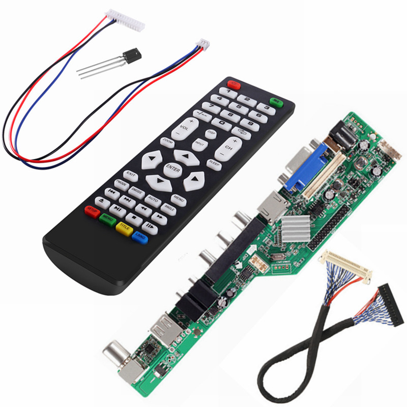 3663 TV Controller Driver Board universal scaler kit gital Signal DVBT2 DVBTC Universal LCD UPGRADE 