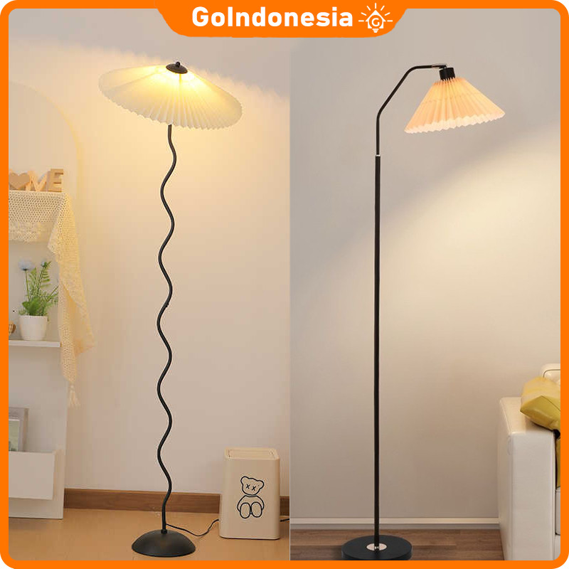 Bola lampu gratis Standing Lampu Lampu Lantai Berdiri Hias Kamar Tidur Ruang Tamu Minimalis lampu ka
