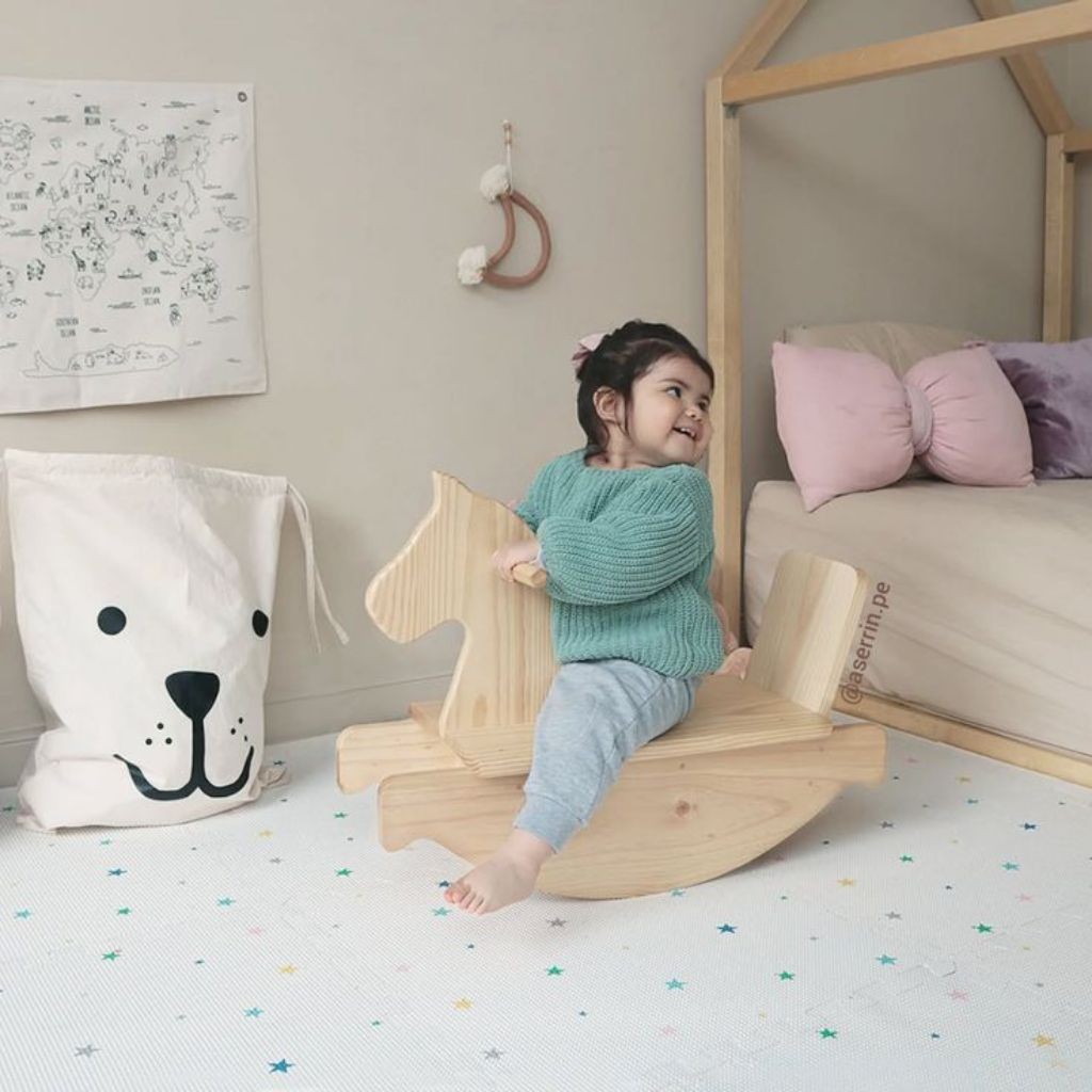 rocking hourse mainan kuda kudaan anak (jungkat jungkit) Mainan Anak Kuda Kudaan