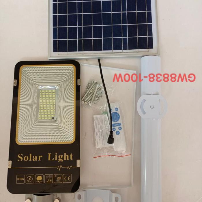 lampu jalan solar 300w pju led panel surya 300w 300 w 2in1 - PJU SOLAR 100 W