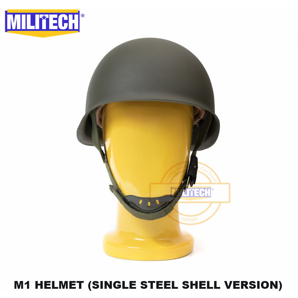 MILITE USA M1 Steel Helmet Replica Helmet WW2 American M1 Steel Helmet World War 2 Collection Motorc