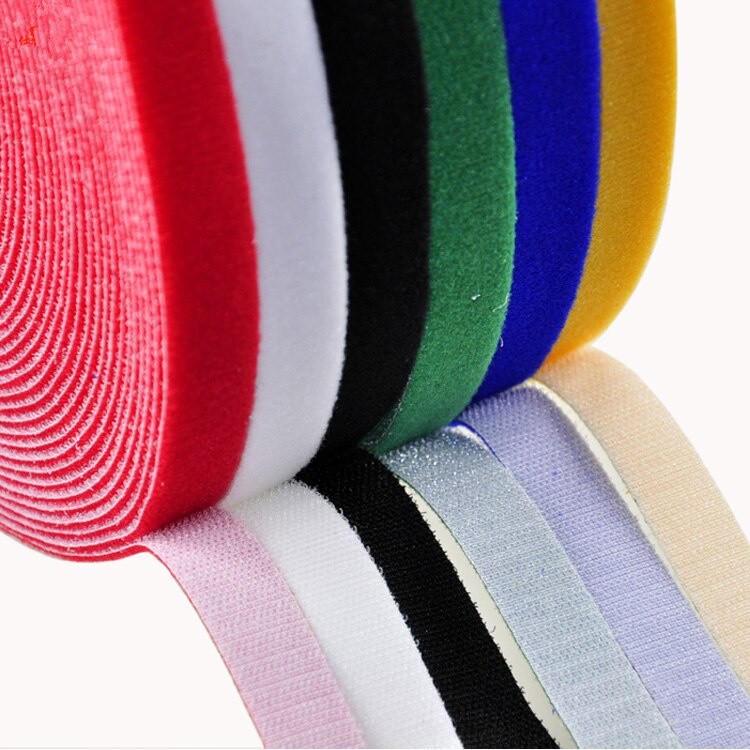 5meter perekat kain kait pengikat kabel 5M FO FIBER OPTIK lebar 1cm 10mm Tis ties Back to Back Manag